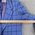 Pendleton Blazer Womens Size 12P Blue Virgin Wool Tartan Shoulder Pads Plaid
