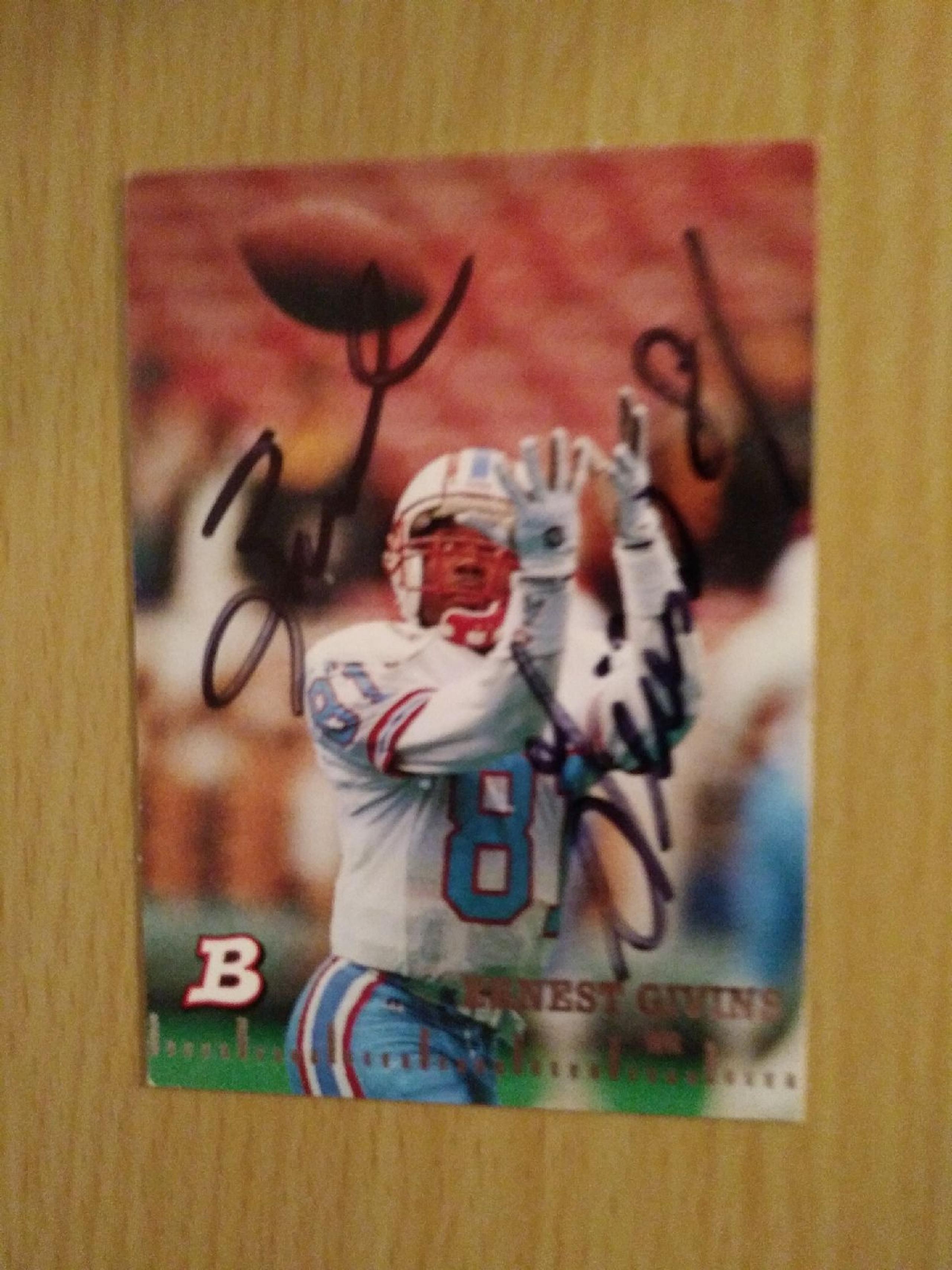 Auto 1994 Bowman Ernest Givins card