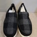 Sperry Mens Moc-Slider Buffalo Checkered Black/Grey Size 9 NEW