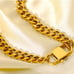 Chain Link Gold Plated Cuban Choker
