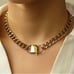 Chain Link Gold Plated Cuban Choker