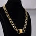 Chain Link Gold Plated Cuban Choker