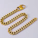 Chain Link Gold Plated Cuban Choker