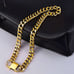 Chain Link Gold Plated Cuban Choker