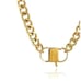 Chain Link Gold Plated Cuban Choker