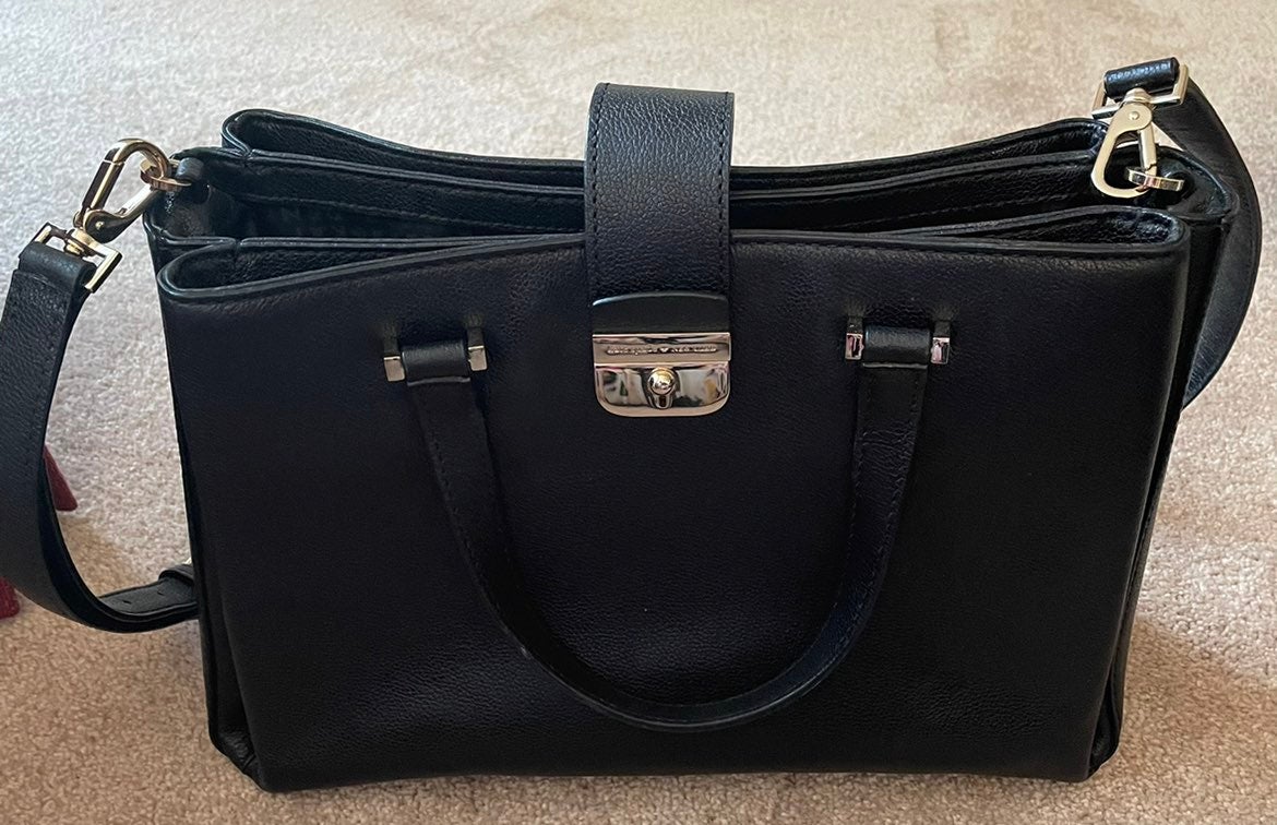 Kate Spade New York Black Leather Satchel
