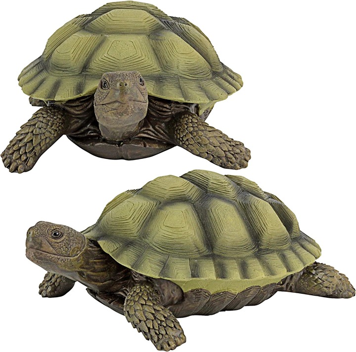 Turtle Garden Decor Animal Statue Set of 2