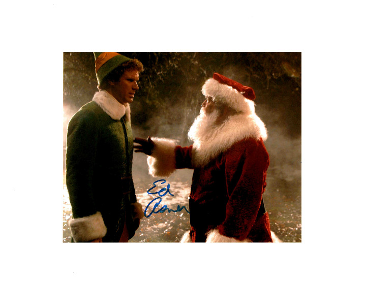 Ed Asner Signed Autographed 8x10 Elf Photo