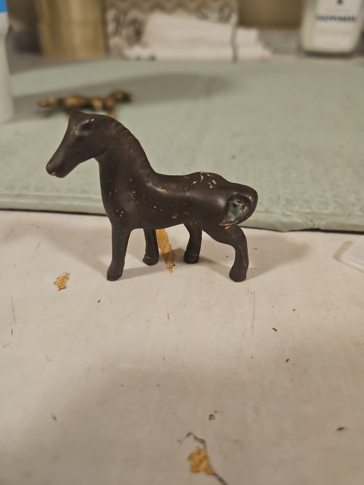 Antique Brass Horse