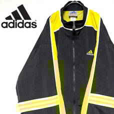 adidas Old Adidas Nylon Jacket Black & Yellow