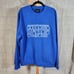 SpaceX Large Blue Starship 100% Cotton Crew Neck Pullover Sweatshirt Made in USA