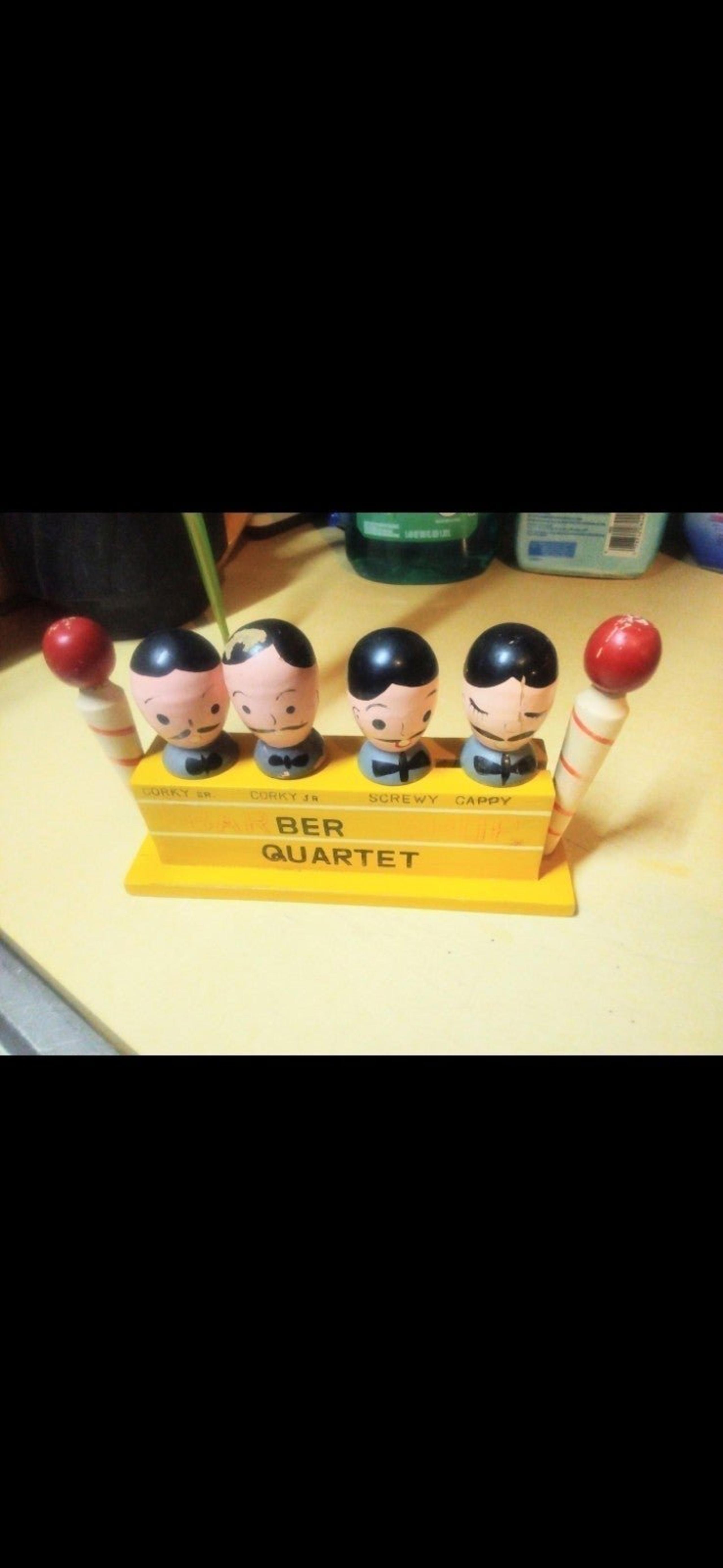 Vintage Wooden Folk Art Bar Novelty