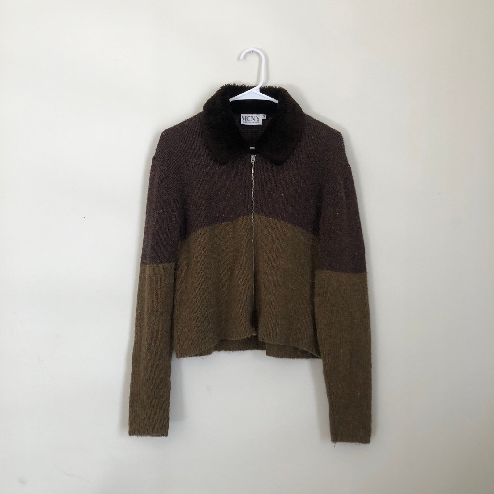 Vintage MCNY Fur Zip Up Jacket