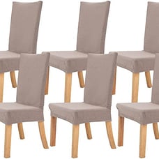 6 Brand New Chair Covers. Soft Stretchable Material.