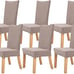6 Brand New Chair Covers. Soft Stretchable Material.