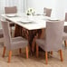 6 Brand New Chair Covers. Soft Stretchable Material.