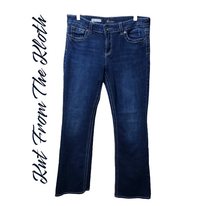 Kut From The Kloth Women Jean Pants Blue Size 10 Denim Bottom Boyfriend Style