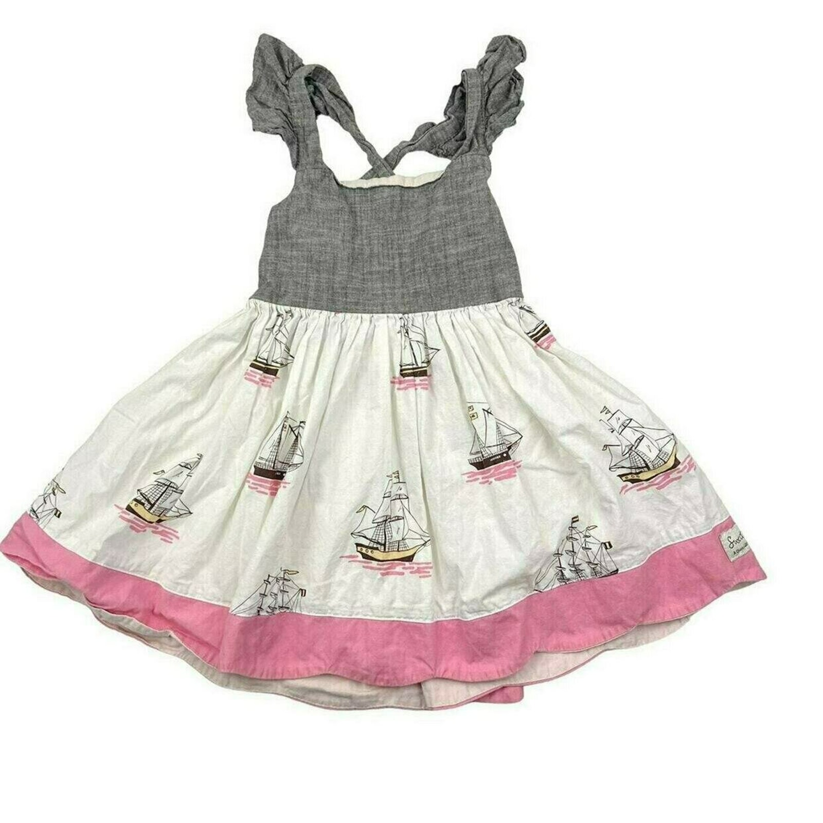SweetHoney Vintage Little Traveler's Ship Dress