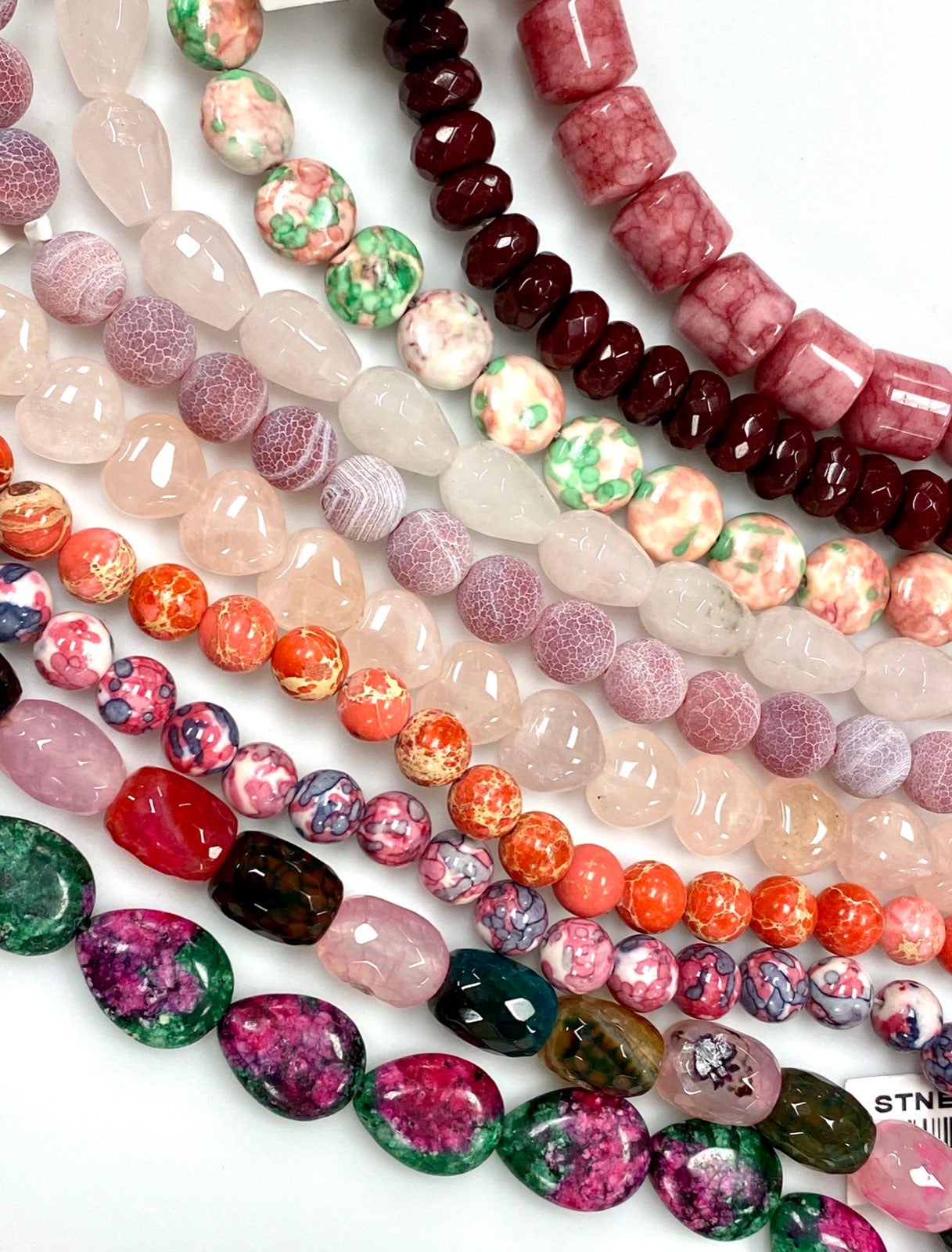 10 Strands Natural Gemstone Beads Lot