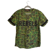 SSUR PLUS Rebels Camouflage Button Up Shirt L Double Sided Guerilla 69 EUC
