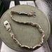 Vintage Sterling Heart X and O’s Tennis style Brushed Silver Bracelet
