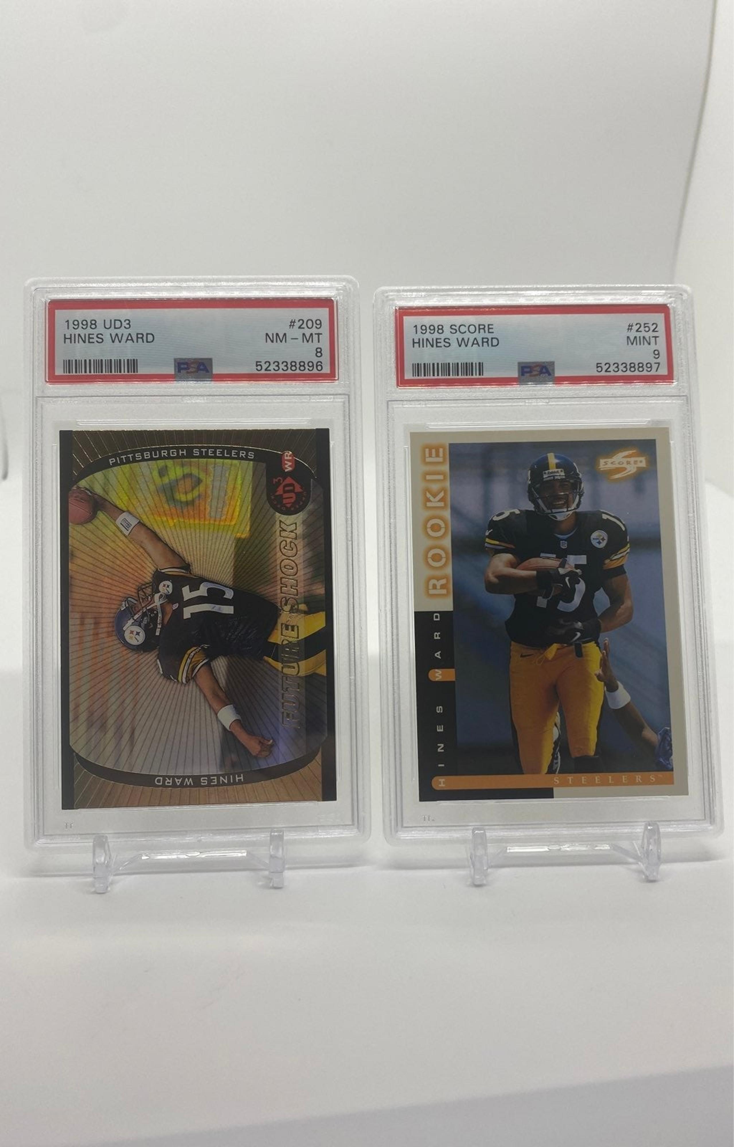 Hines Ward RC (2) Lot PSA Graded