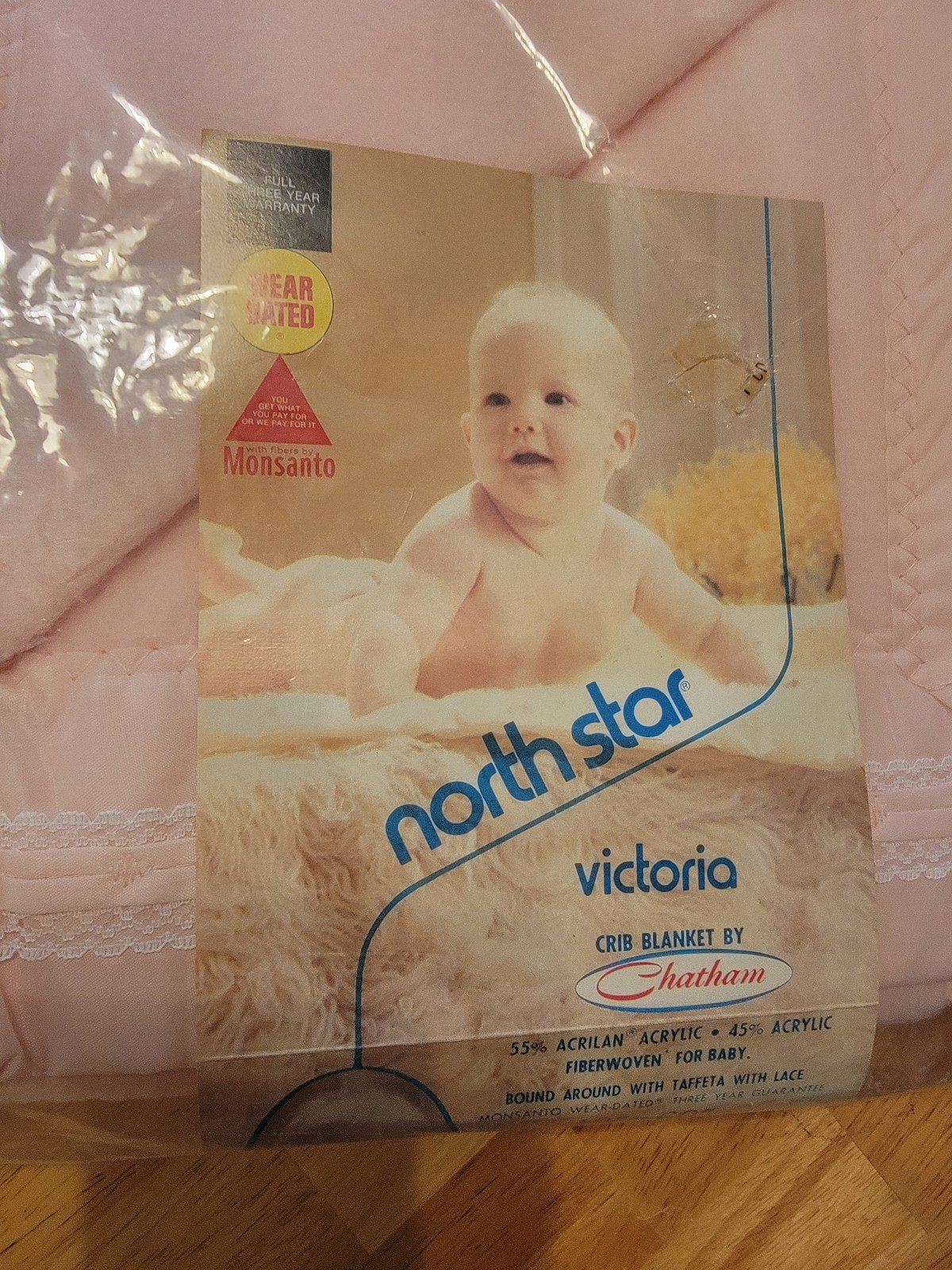 Vintage NorthStar Victoria Chatham Baby Crib Blanket