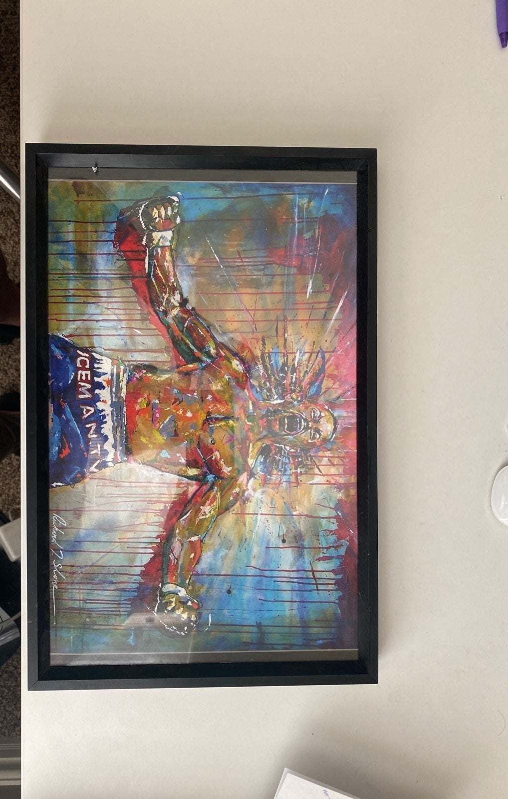 Fan made print of UFC's Chuck Liddell ve