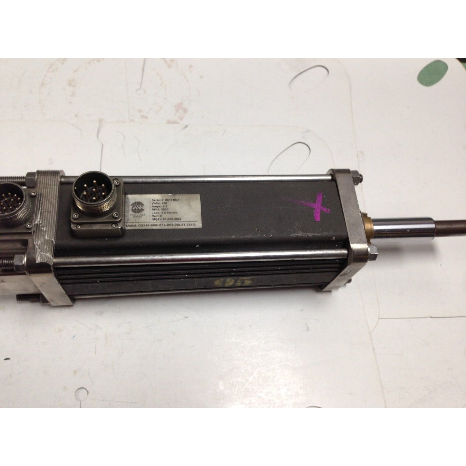 USED COMAU-PICO GSX40-0605-XXX-BB1-268-XT-23310 LINEAR SERVO ACTUATOR ,TG