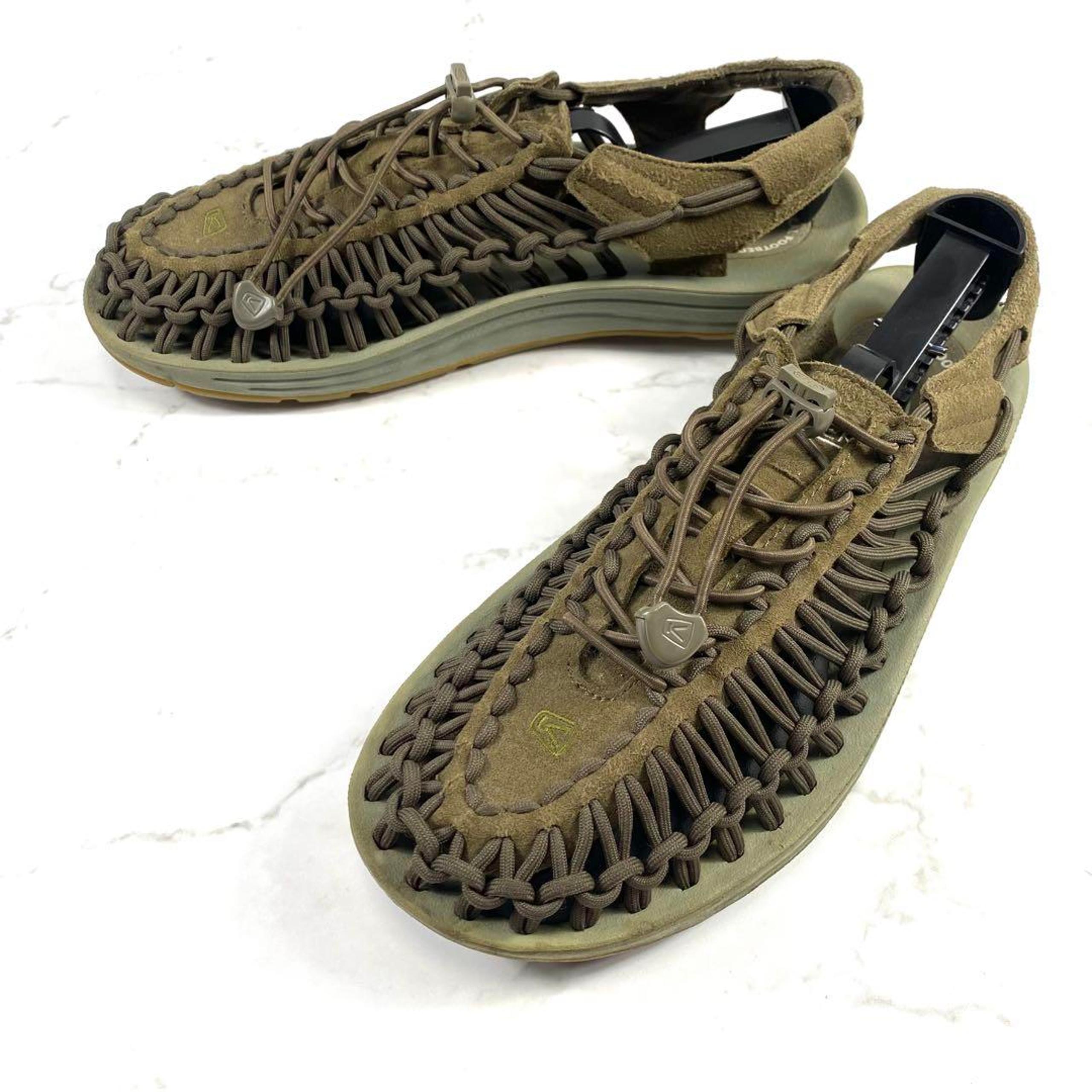 [Excellent Condition] KEEN UNEEK Sandals, Dark Olive/Khaki, Size 27