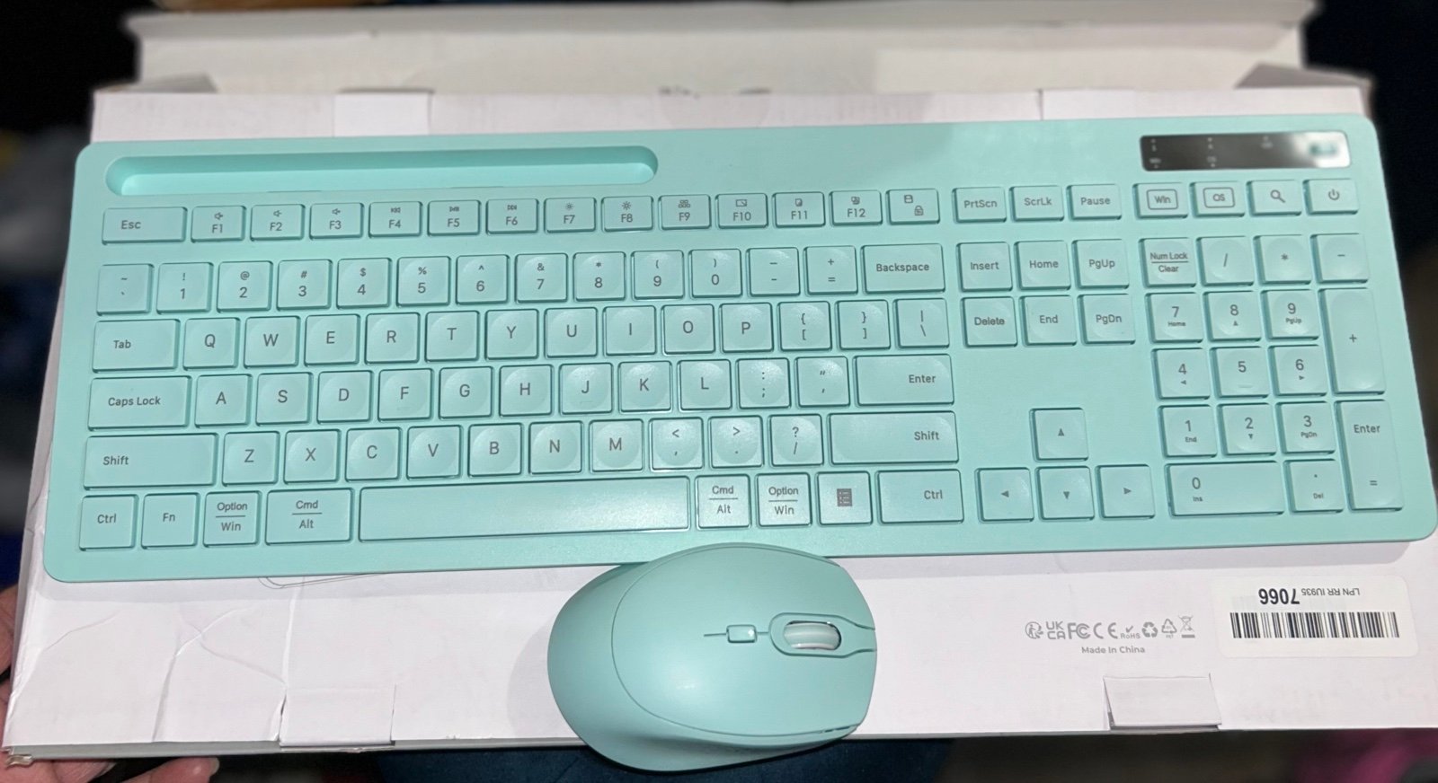 Wireless keyboard with mouse