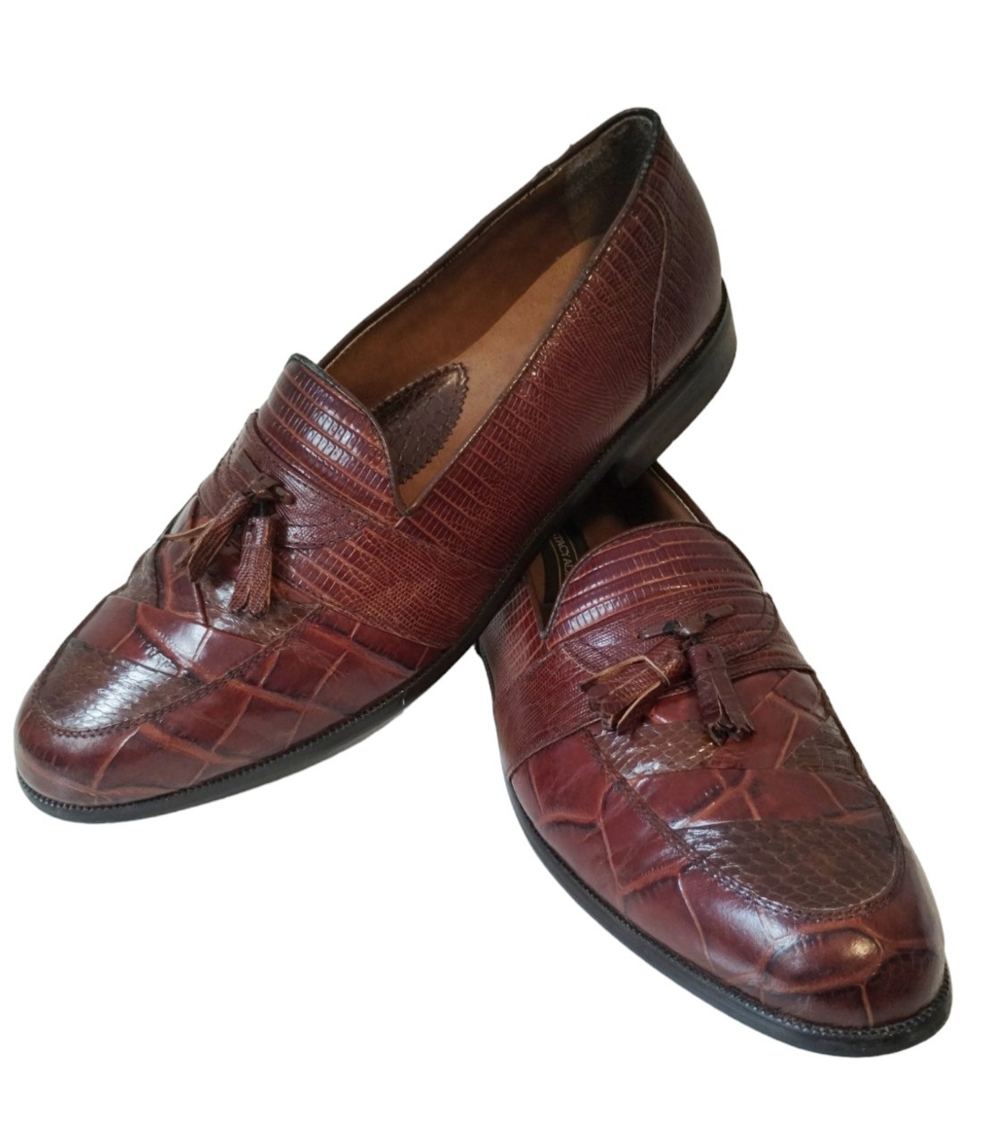Stacy Adams Men's 11 M 23121Santana Tassel Loafer Snake skin leather