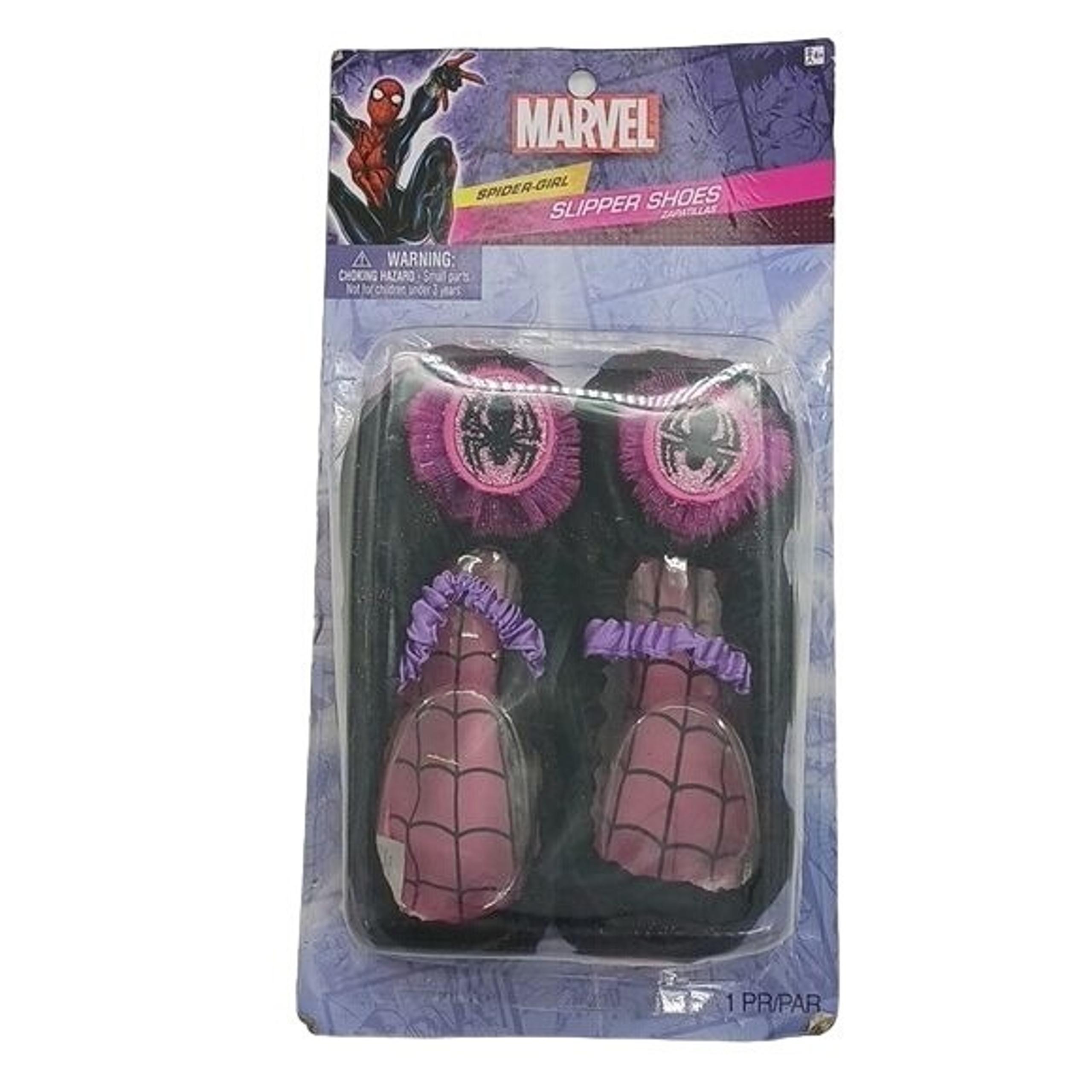 Marvel Spider Girl Slipper Shoes Halloween Dress Up Girls Size 7-11