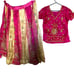 Stunning Pink and Gold Lehenga Choli with Dupatta