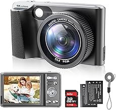 4K Digital Camera,Autofocus 48MP Vlogging Camera for Photography YouTube Compa