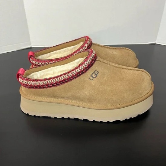 NEW Authentic UGG Brand Women's Tazz Platform Slipper Shoes Chestnut Size 6