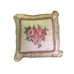 Touch of Class Luxury Piped Pillow Square Floral Trellis Rose Blush 18” NEW
