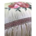 Touch of Class Luxury Piped Pillow Square Floral Trellis Rose Blush 18” NEW
