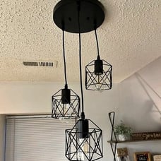 Industrial 3-Light Pendant Lighting, Adjustable Hanging Light - Brand NEW