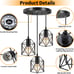 Industrial 3-Light Pendant Lighting, Adjustable Hanging Light - Brand NEW
