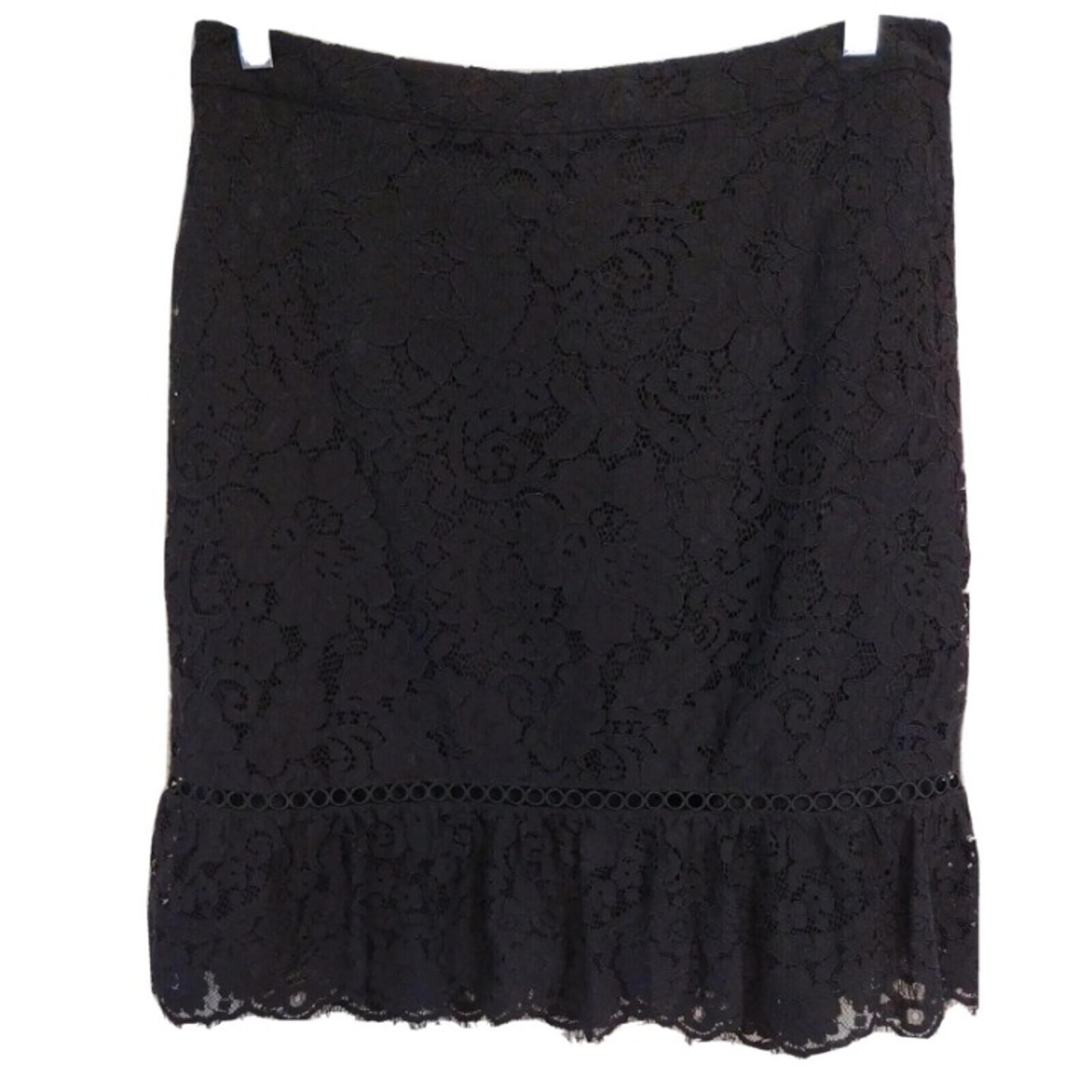 Paris Women's Size 10 Black Laser cut Skirt - Karl Lagerfeld