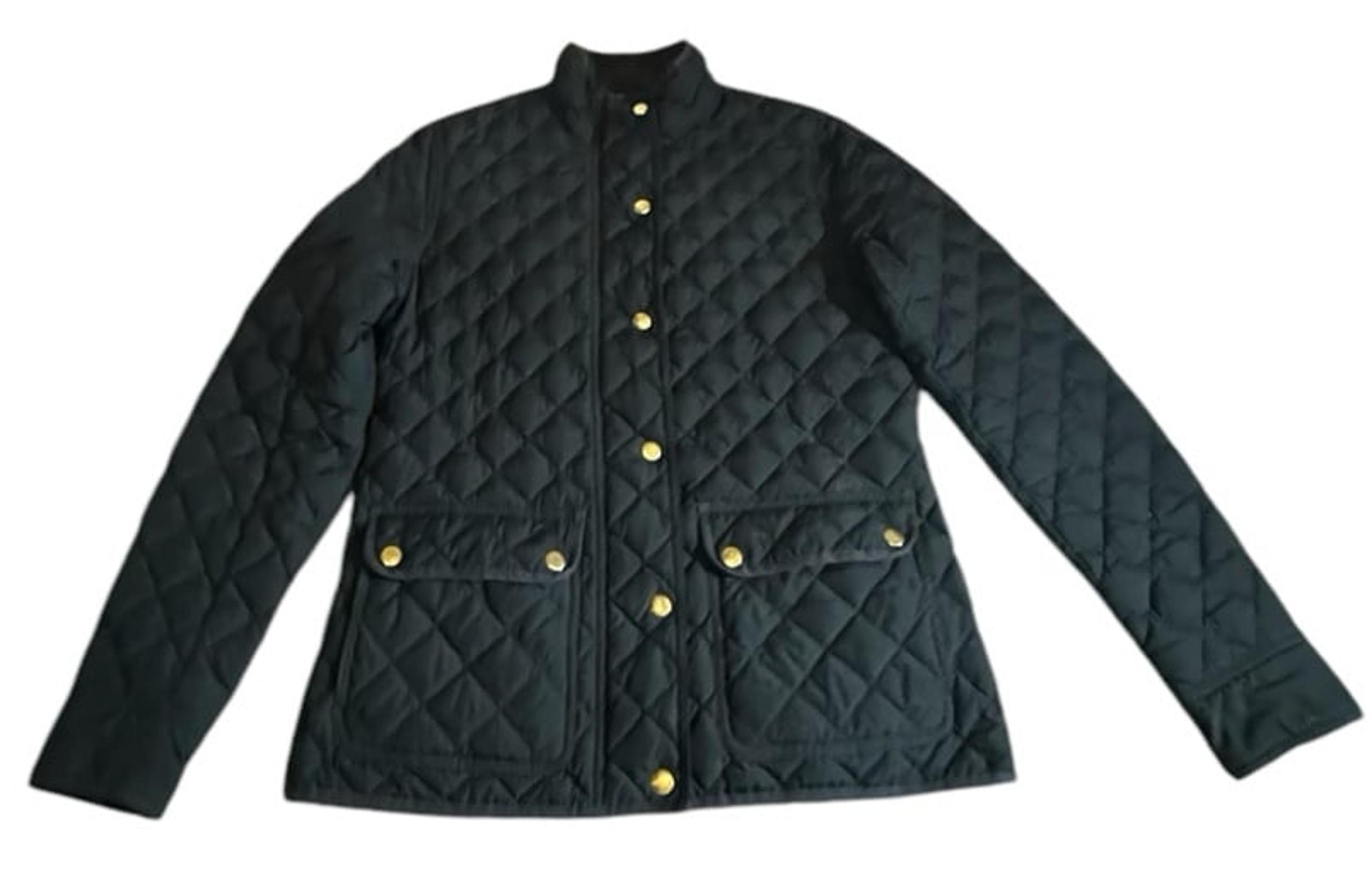 Womens Black XS J.Crew Jacket/Coat With Gold Buttons & 2 Pockets