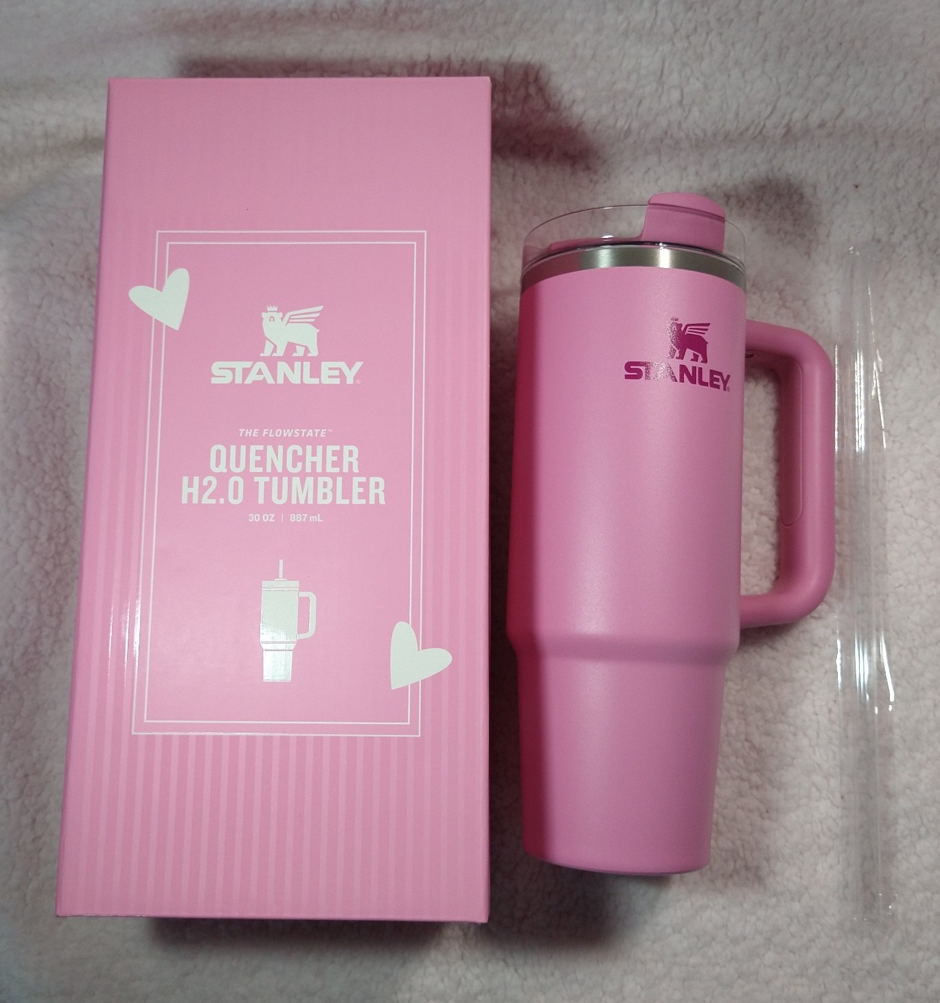 Stanley - Peony Pink Quencher Tumbler - 30 oz - China 2024 - NEW