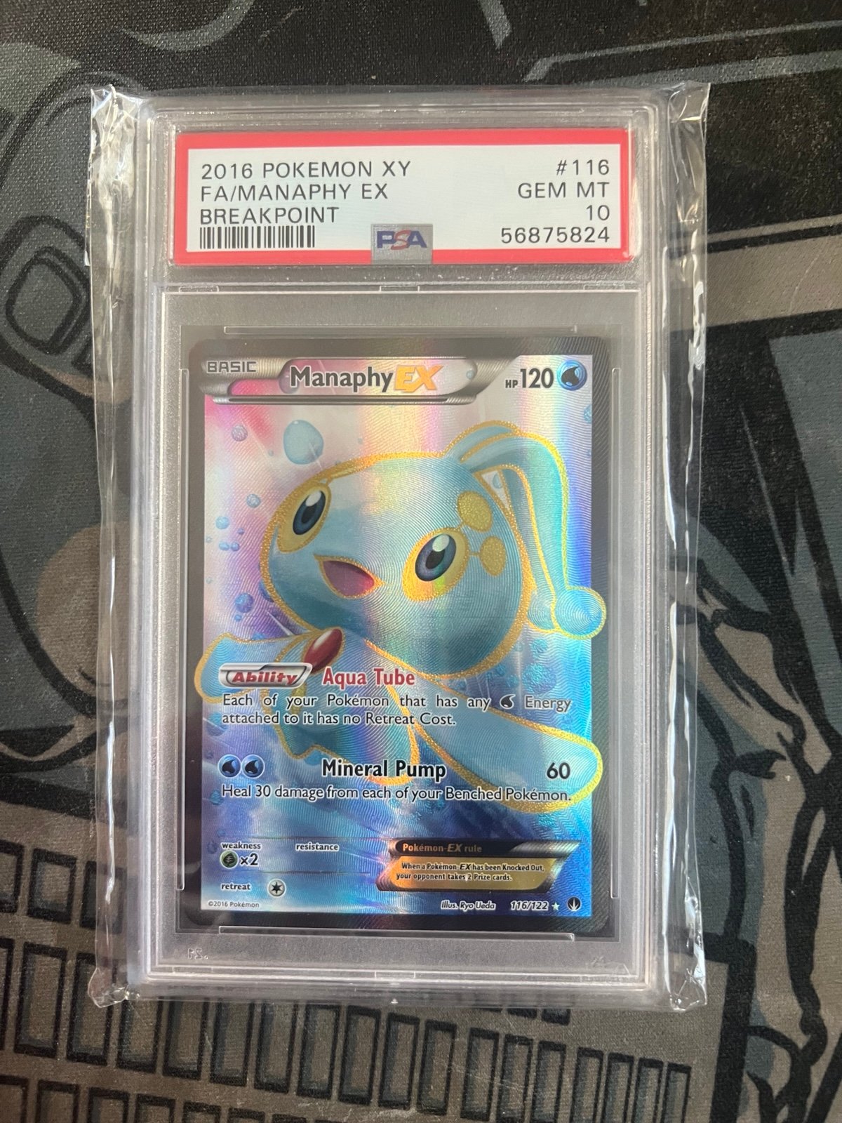 PSA10 Manaphy EX from breakpoint