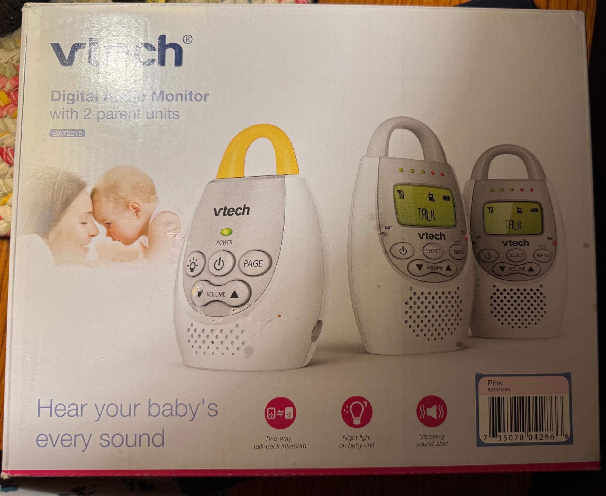 VTech DM221-2 Digital Audio Baby Monitor w 2 Parent Units