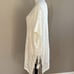 Zyia Swimwear Boho White Off Cream V Neck Crochet Tassel Beach Cover Up Size M