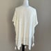 Zyia Swimwear Boho White Off Cream V Neck Crochet Tassel Beach Cover Up Size M
