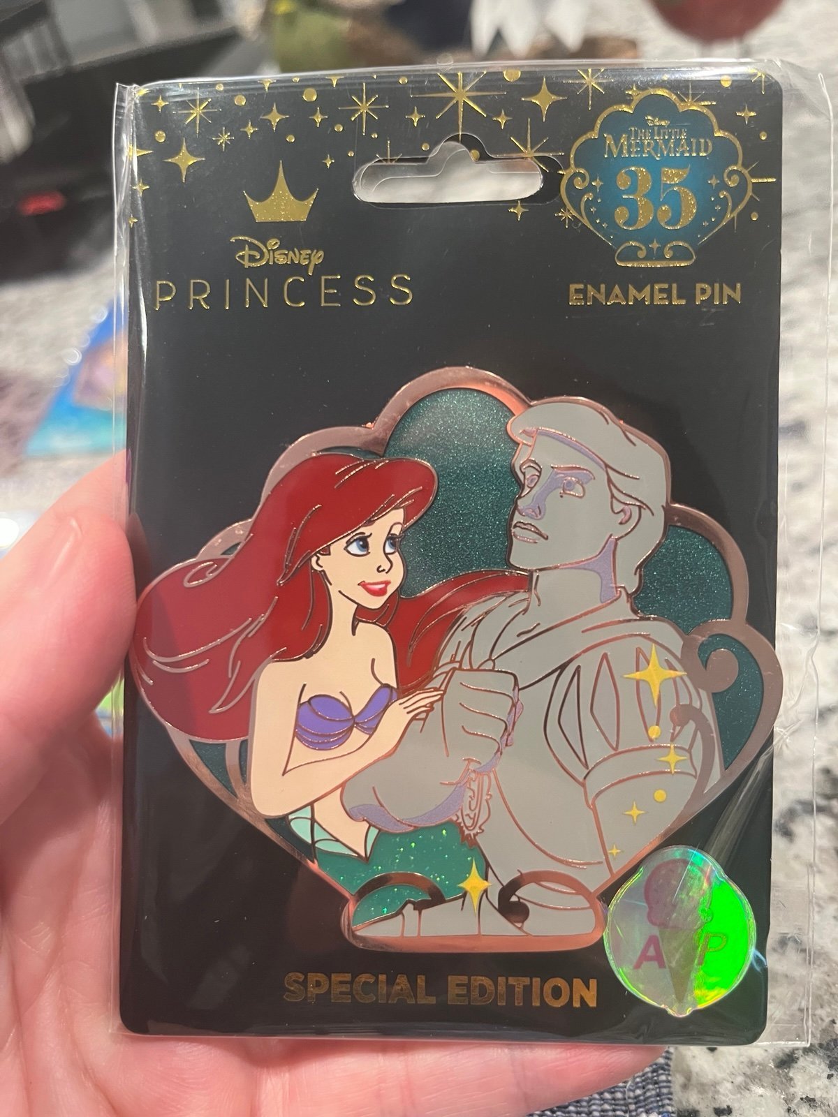 Artist Proof Little Mermaid Anniversary Pin - Pink A La Mode Pin