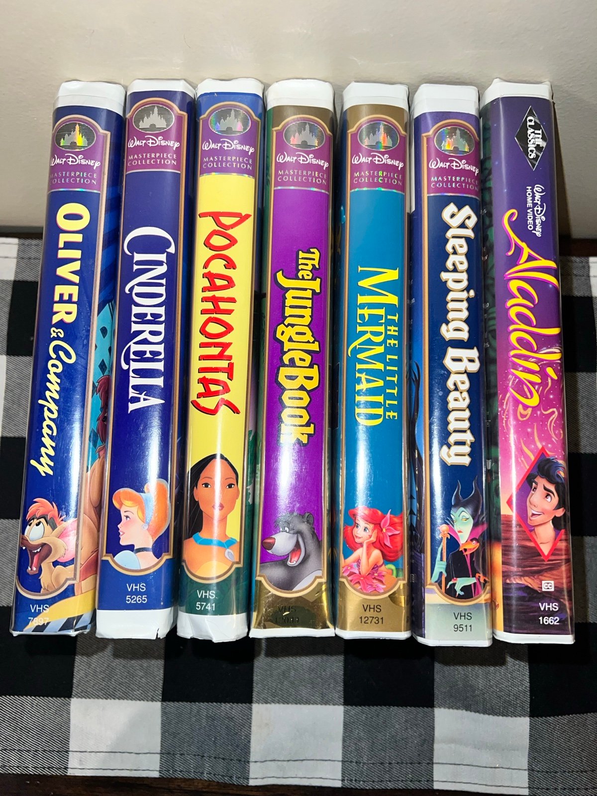 Disney “Masterpiece Collection” VHS tapes Aladdin, Little mermaid, jungle book
