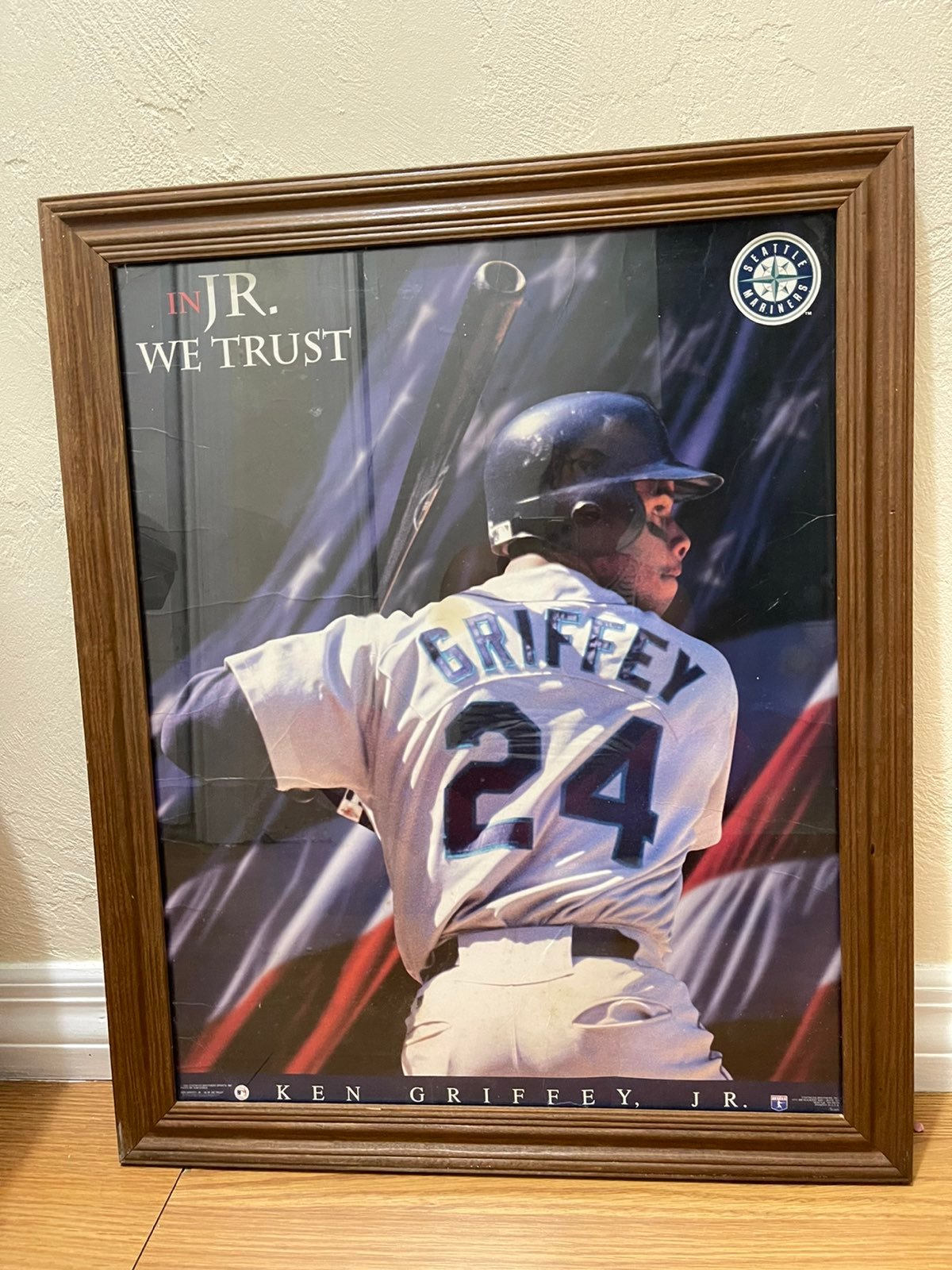 1996 vintage Atlanta Braves Print/Lithograph Ken Griffey Jr.
